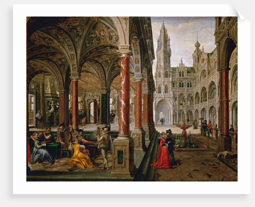 Palace with musicians by Anonymous