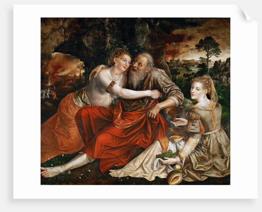 Lot and his Daughters by Anonymous