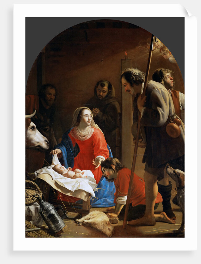 The Adoration of the Shepherds with Saint Francis of Assisi by Anonymous