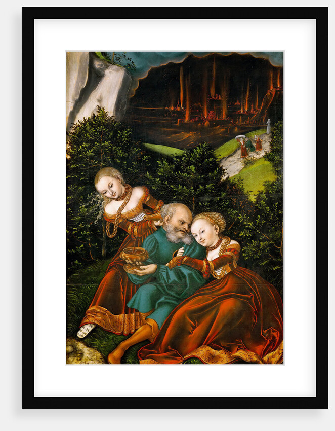 Lot and his Daughters by Anonymous