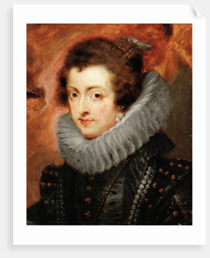 Portrait of Elisabeth of France, Queen consort of Spain by Anonymous