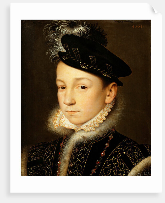 Portrait of King Charles IX of France by Anonymous
