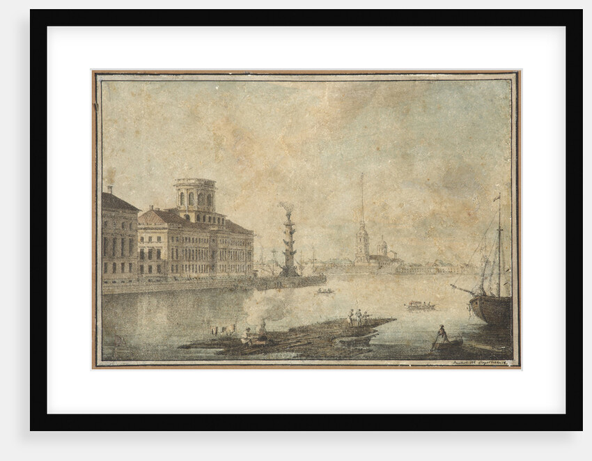 View of the Neva and the Academy of Sciences by Anonymous