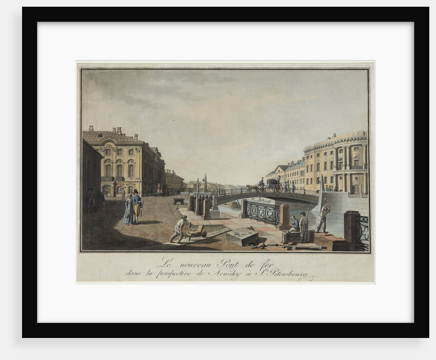 View of the Green Bridge in Saint Petersburg by Anonymous