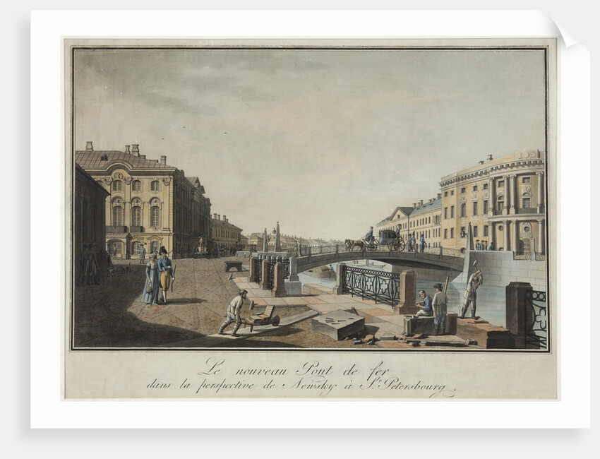 View of the Green Bridge in Saint Petersburg by Anonymous