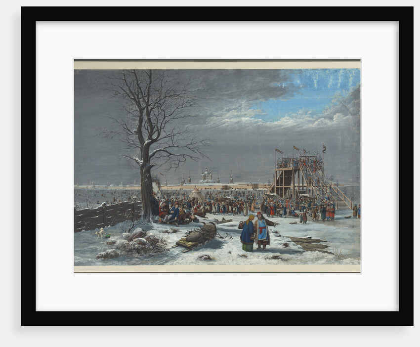 The roller coasters on the Neva near the Smolny Convent in Saint Petersburg by Anonymous