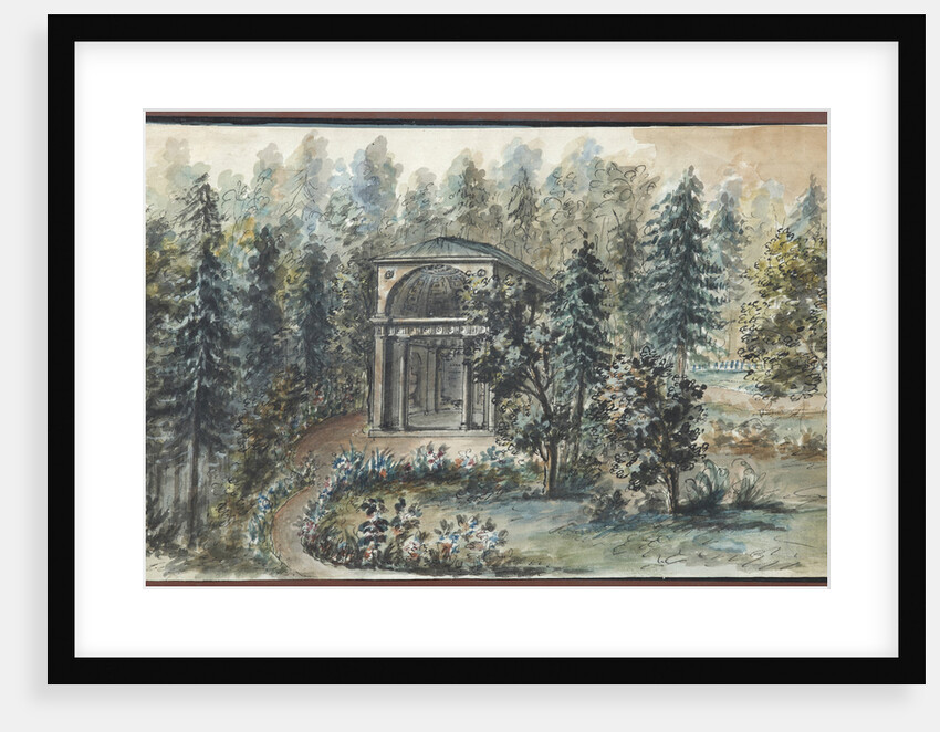 Pavilion in memory of Frederica, sister of Empress Maria Feodorovna, in Pavlovsk by Anonymous