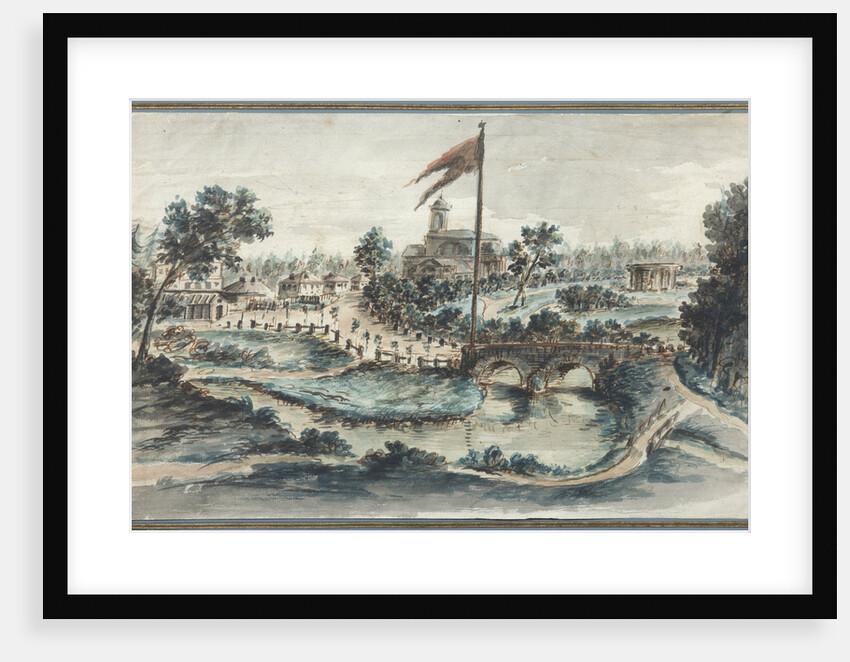 View of the Pavlovsk Park with the Hospital of St Mary Magdalene by Anonymous