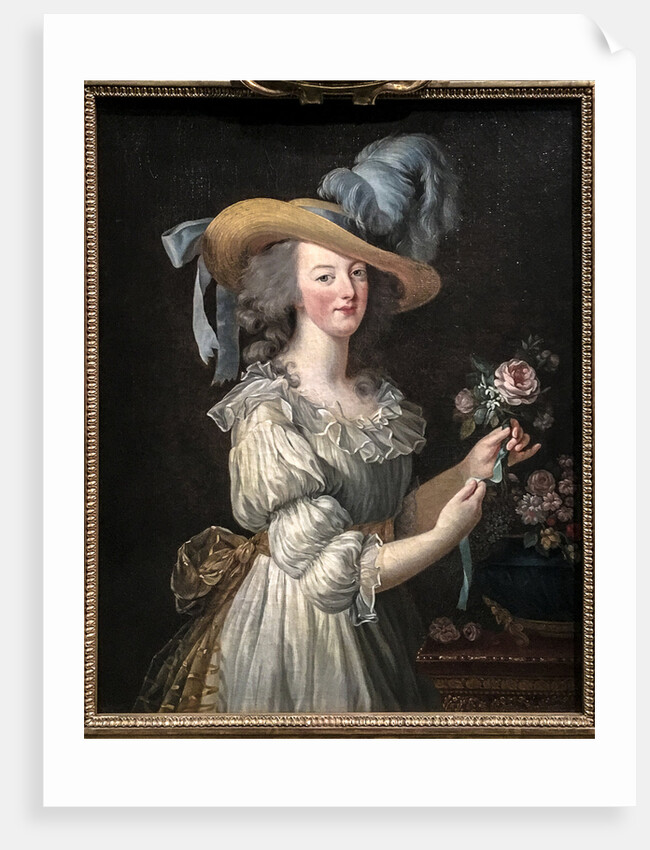 Marie Antoinette in a Muslin dress by Anonymous