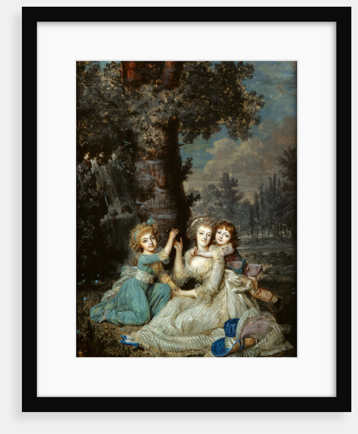 Portrait of Queen Marie Antoinette of France with children, 1790 by Anonymous