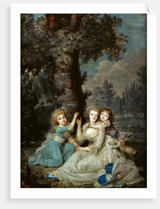 Portrait of Queen Marie Antoinette of France with children, 1790 by Anonymous