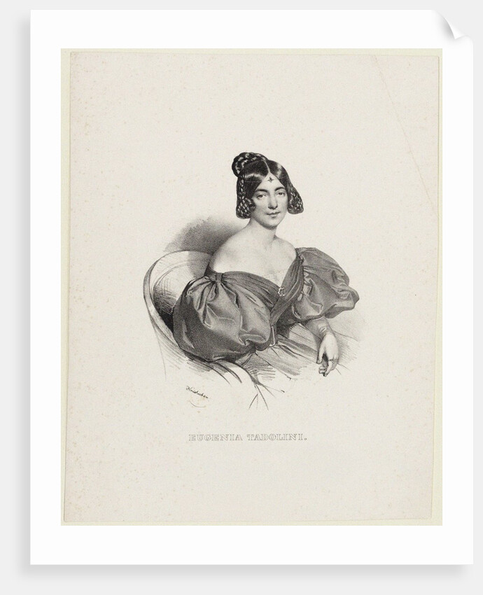 Portrait of the operatic soprano Eugenia Tadolini, née Savorani, 1830s by Anonymous