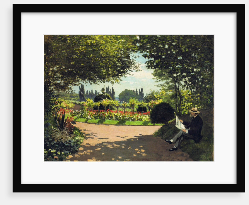 Adolphe Monet in the Garden of Le Coteau at Sainte-Adresse, 1867 by Anonymous
