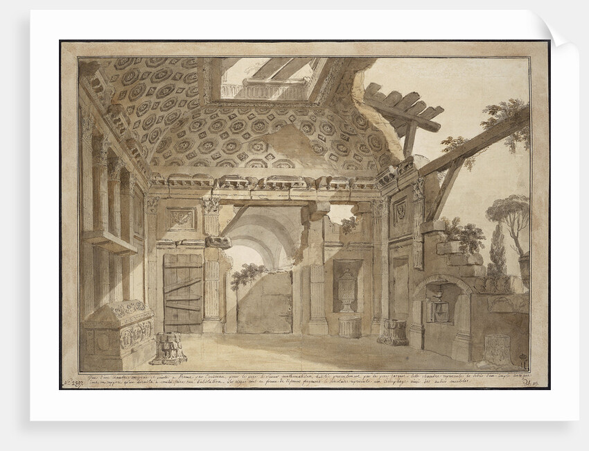 Design for the paintings in the cell of Father Lesueur in the Monastery of Santissima Trinità dei Mo by Anonymous