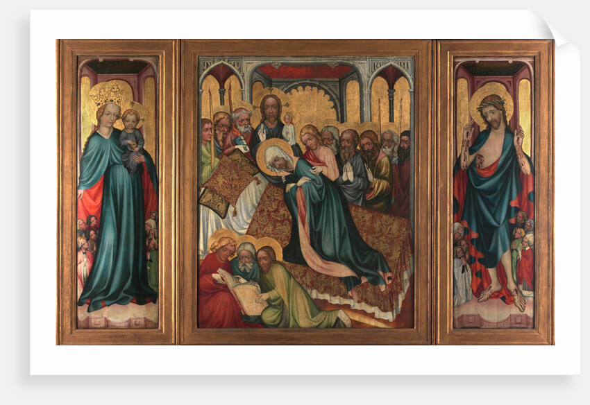 The Death of the Virgin. The Roudnice Altarpiece, c.1410 by Anonymous