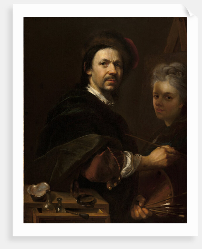 Self-Portrait with Wife, 1711 by Anonymous