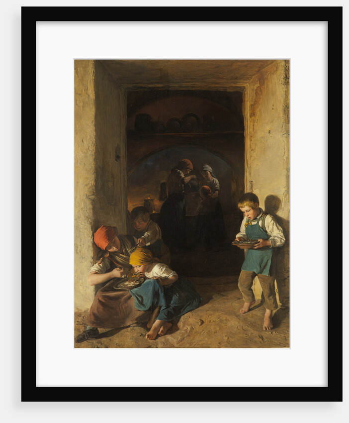 Children Receiving their Breakfast, 1859 by Anonymous
