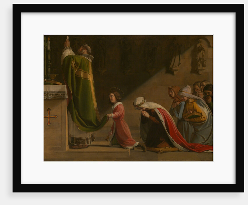 Saint Ludmila and Saint Wenceslaus during the Mass, 1837 by Anonymous