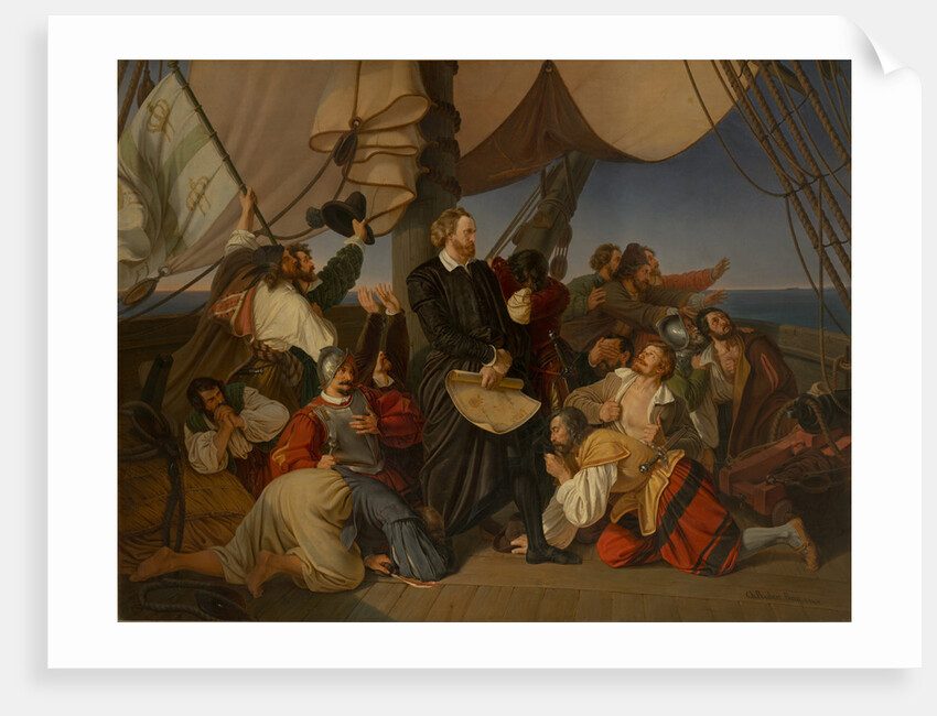 Christopher Columbus Discovers America, 1846 by Anonymous