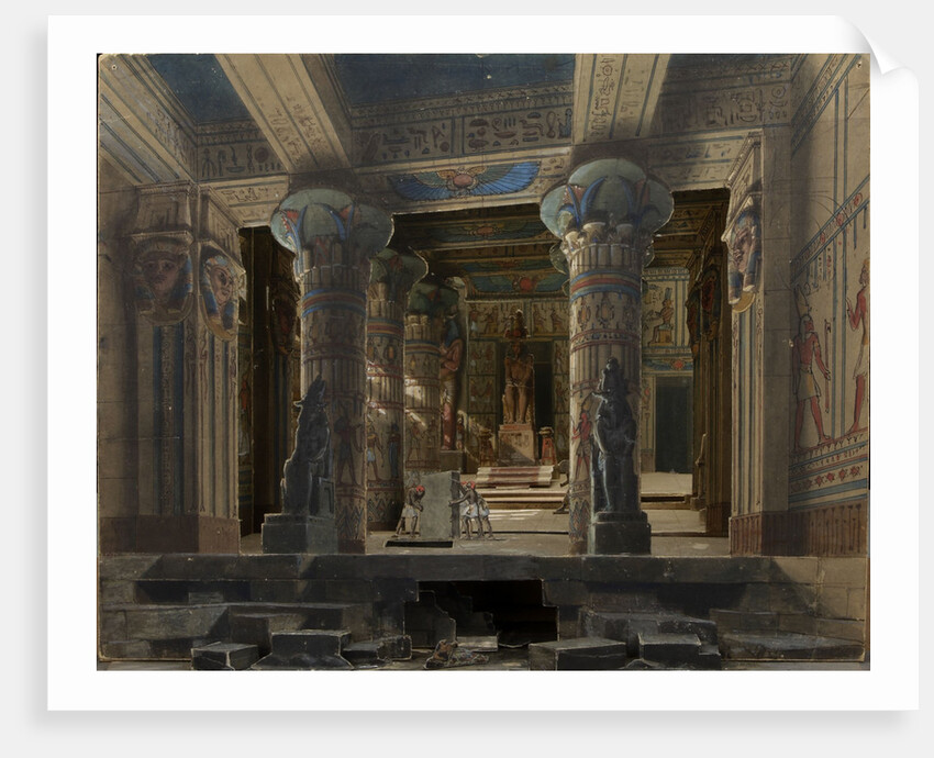 Set design for the Opera Aida by Giuseppe Verdi, Paris, Théâtre national de lOpéra, 22.03.1880, 188 by Anonymous