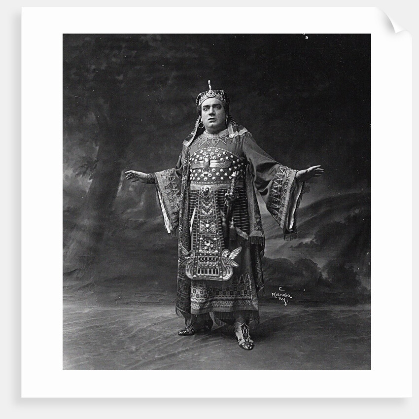 Enrico Caruso as Radamès in Opera Aida by Giuseppe Verdi, 1910 by Anonymous