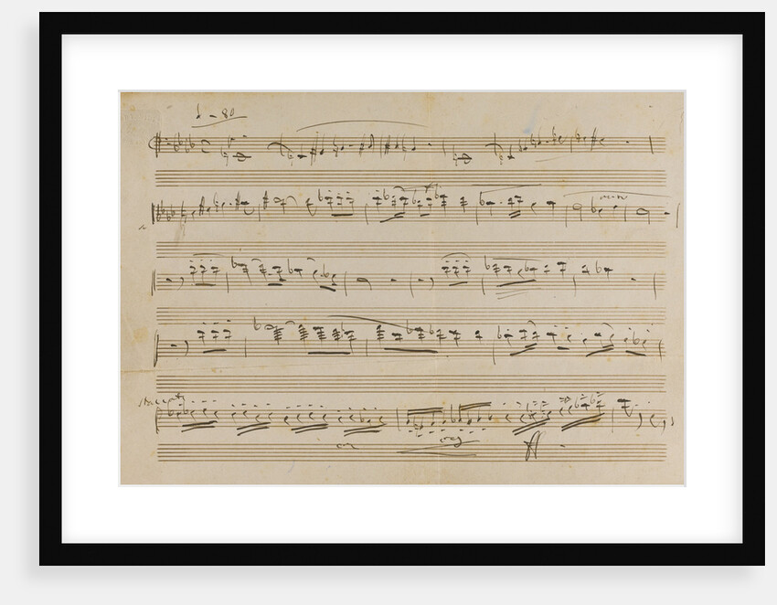 The autograph manuscript: Opera Otello, 1887 by Anonymous