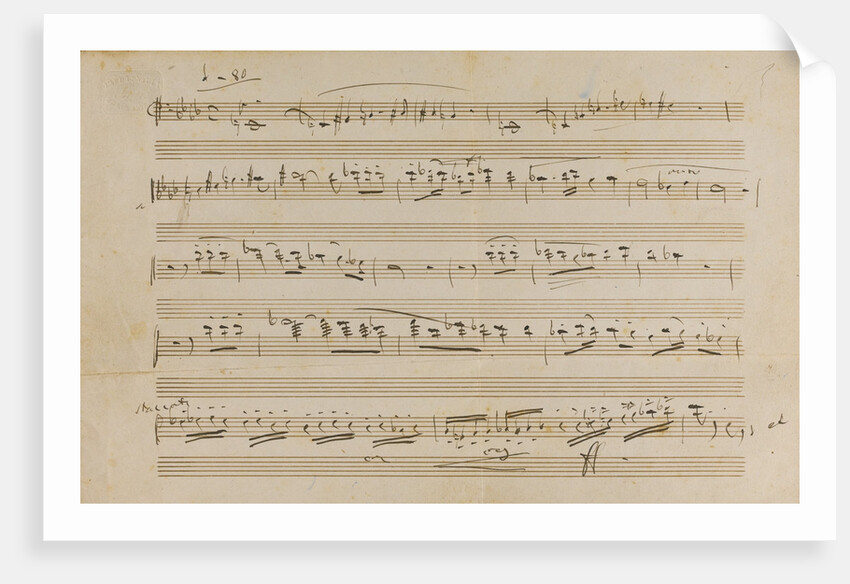 The autograph manuscript: Opera Otello, 1887 by Anonymous