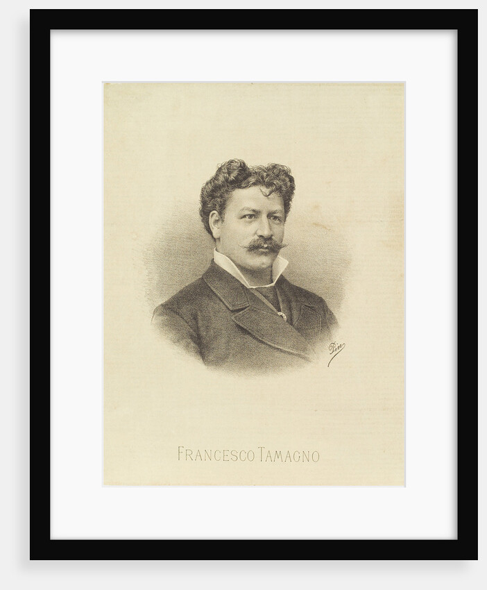 Portrait of the opera singer Francesco Tamagno, 1887 by Anonymous