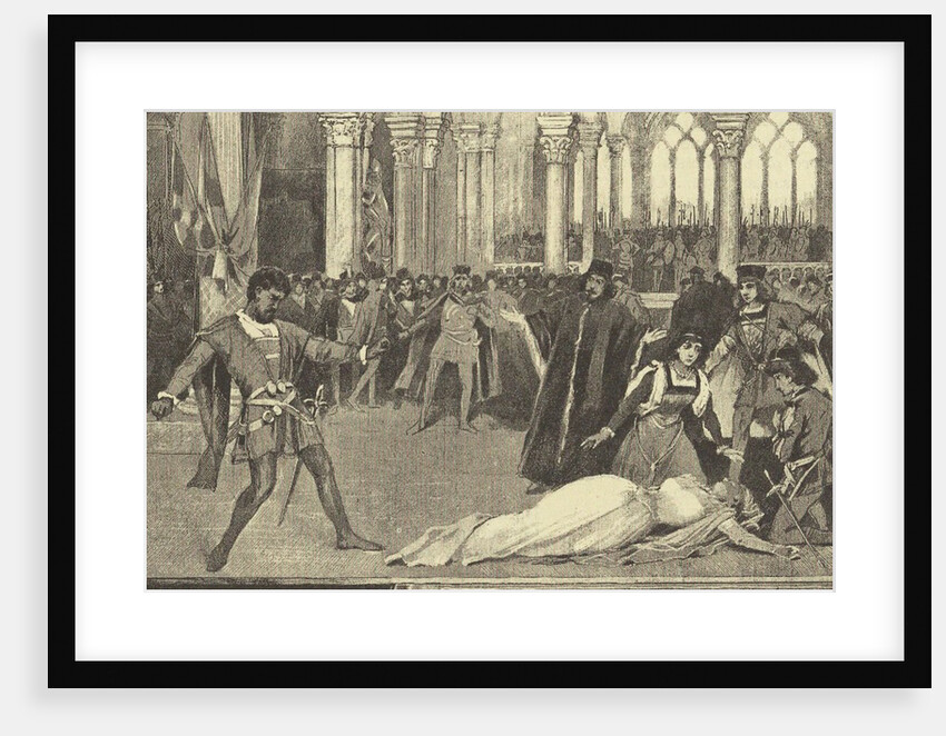 Opera Otello by Giuseppe Verdi at the Mariinsky Theatre in Saint Petersburg, November 26, 1887, 1887 by Anonymous