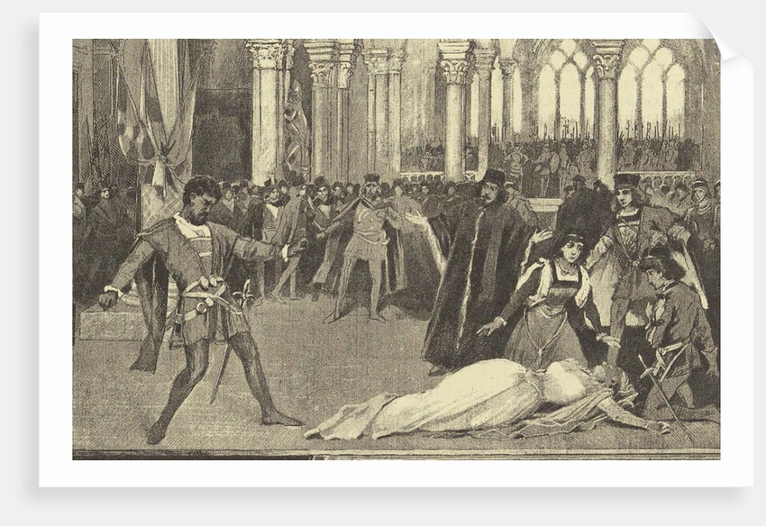 Opera Otello by Giuseppe Verdi at the Mariinsky Theatre in Saint Petersburg, November 26, 1887, 1887 by Anonymous