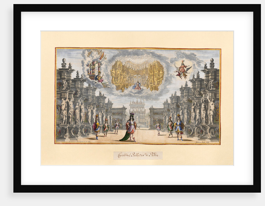 Scene from the opera Il pomo doro (The Golden Apple) of A. Cesti to the wedding of Leopold I and Ma by Anonymous
