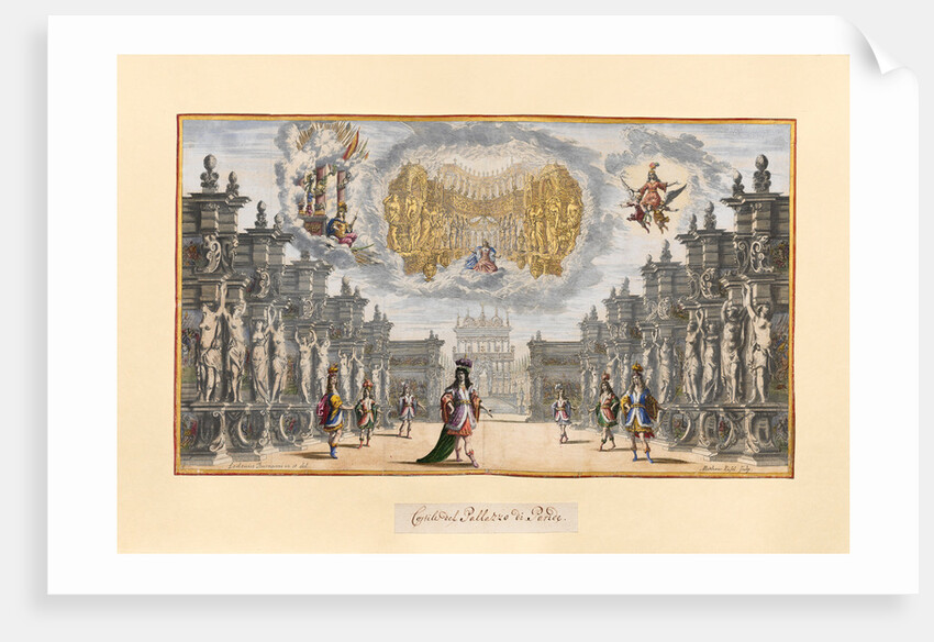 Scene from the opera Il pomo doro (The Golden Apple) of A. Cesti to the wedding of Leopold I and Ma by Anonymous