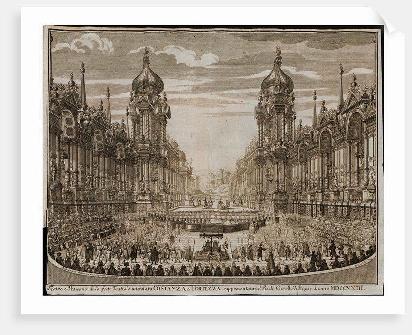 Opera Costanza e fortezza in the Prague Castle on August 28, 1723 to celebrate the coronation of Cha by Anonymous