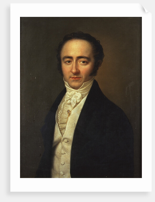 Portrait of Franz Xavier Wolfgang Mozart, 1825 by Anonymous