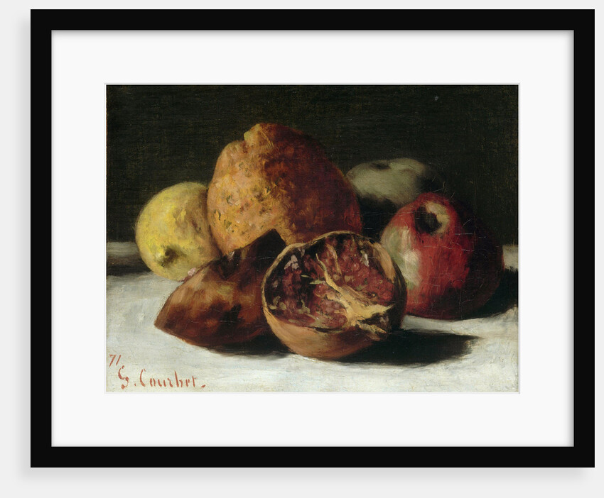 Still Life with fruits: apples and pomegranates, 1871 by Anonymous