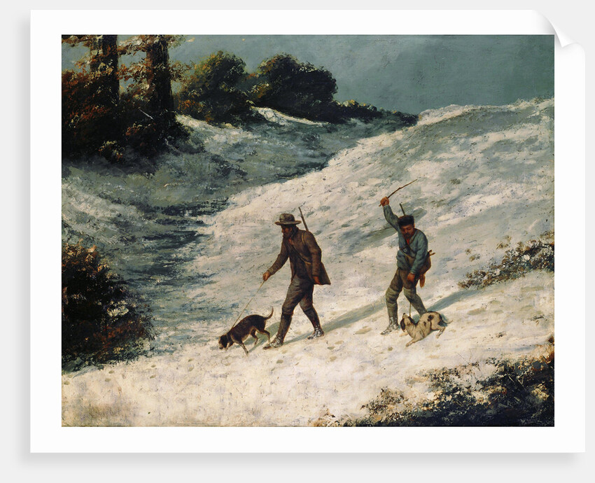 Hunters in the Snow (Chasseurs dans la neige), ca 1864 by Anonymous