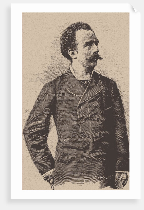 Portrait of the composer and conductor Franco Faccio, by Anonymous