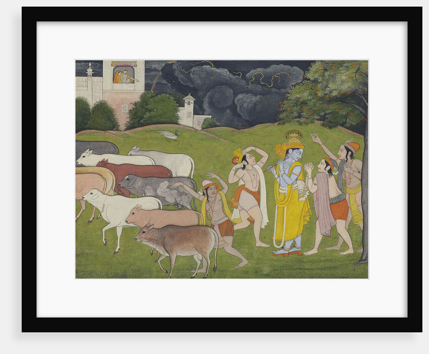 Krishna and the Call of the Flute, c. 1790 by Anonymous