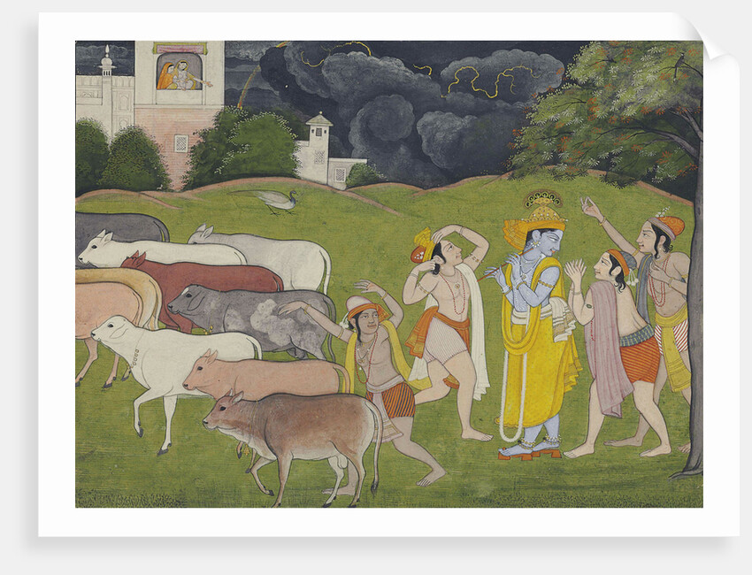 Krishna and the Call of the Flute, c. 1790 by Anonymous