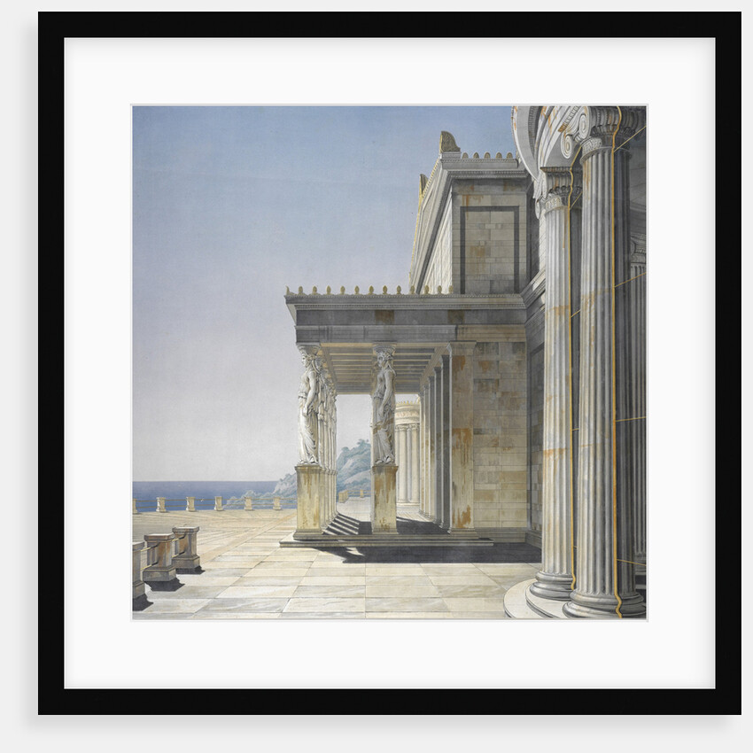 The Orianda Palace in the Crimea. Perspective View of the Sea Terrace, 1847 by Anonymous