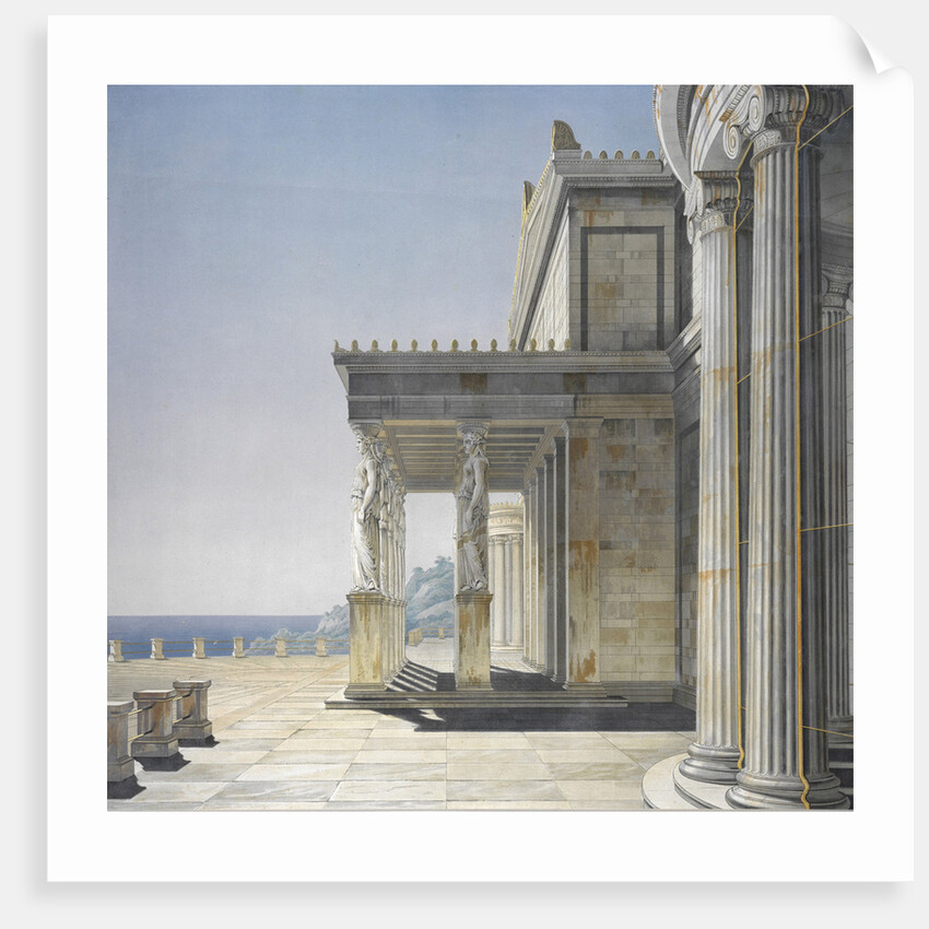The Orianda Palace in the Crimea. Perspective View of the Sea Terrace, 1847 by Anonymous