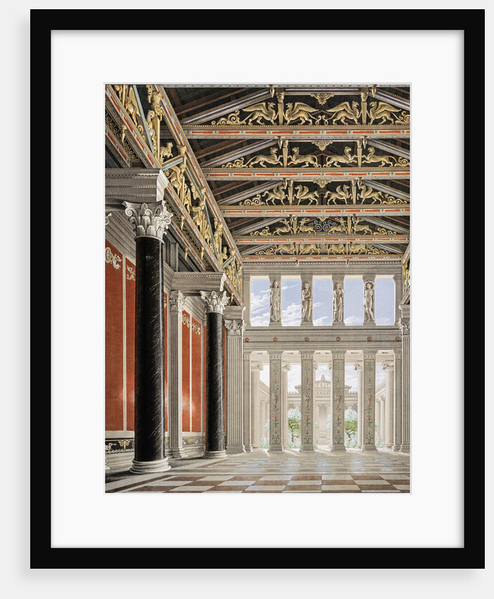 The Orianda Palace in the Crimea. Interior Perspective of the Great Hall, 1846 by Anonymous