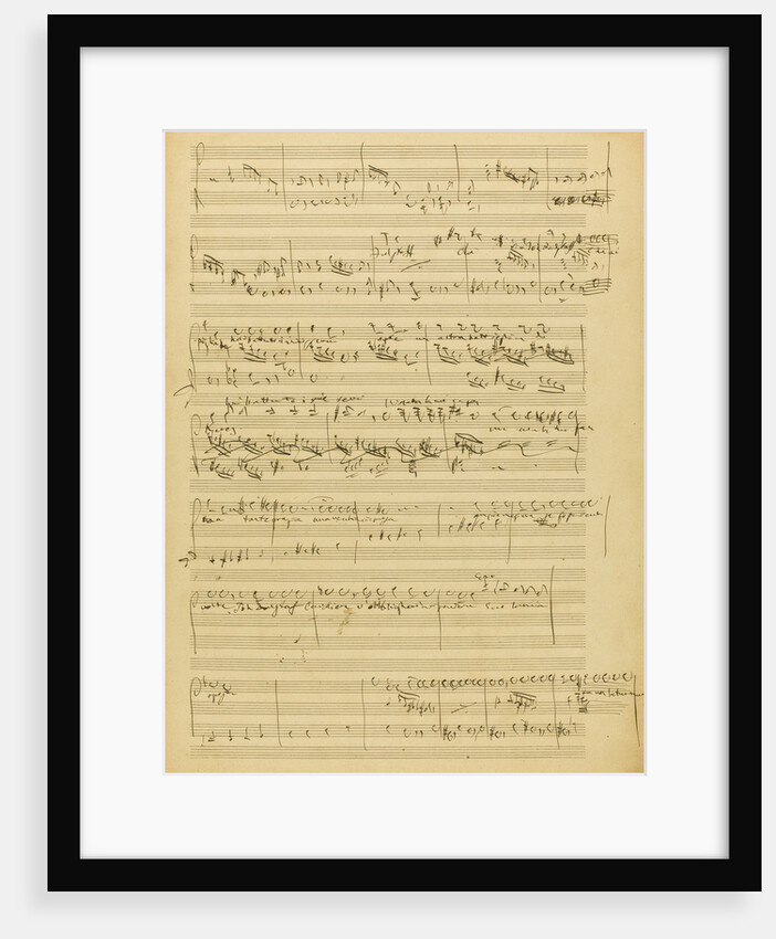 The autograph manuscript: Falstaff, opera in three acts, 1894 by Anonymous