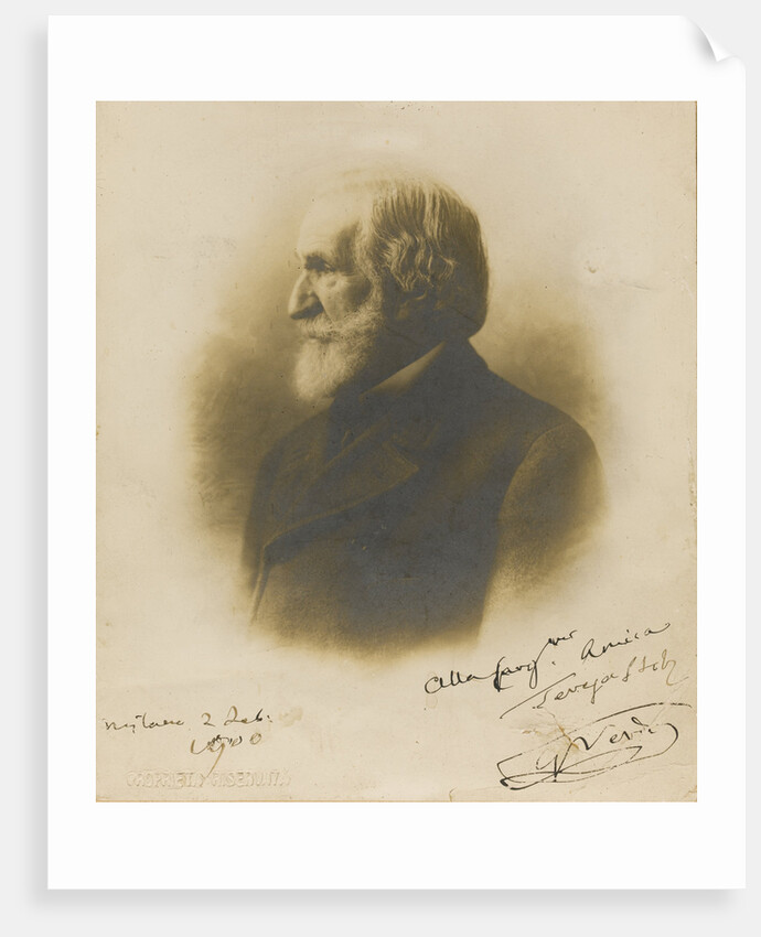 Portrait of the Composer Giuseppe Verdi, 1900 by Anonymous