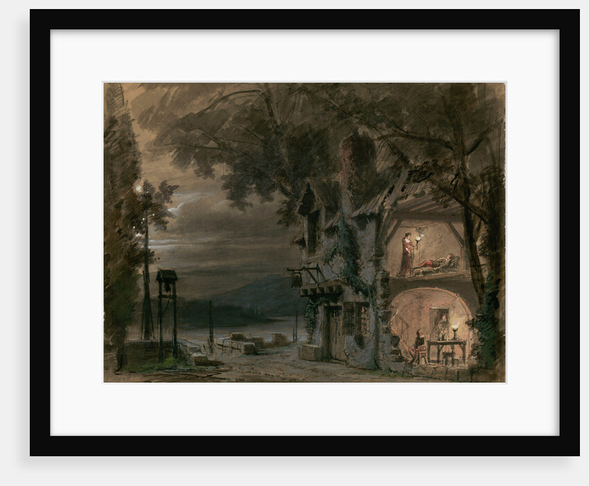 Set design for opera Rigoletto by Giuseppe Verdi. Paris, Théâtre national de lOpéra, 1885 by Anonymous