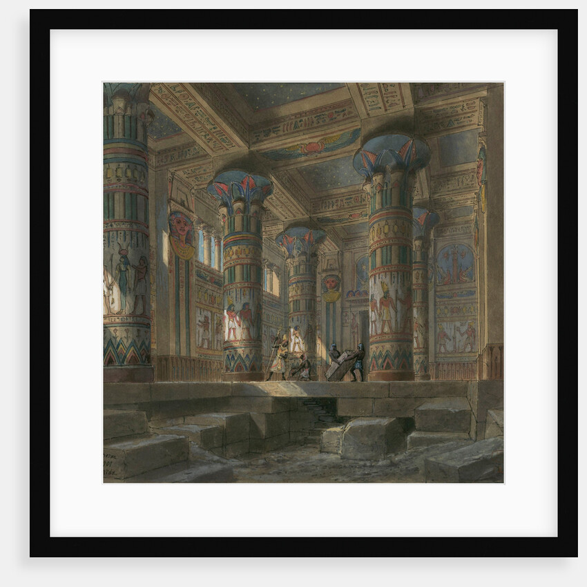 Set design for opera Aida by Giuseppe Verdi. Paris, Théâtre national de lOpéra, 1880 by Anonymous