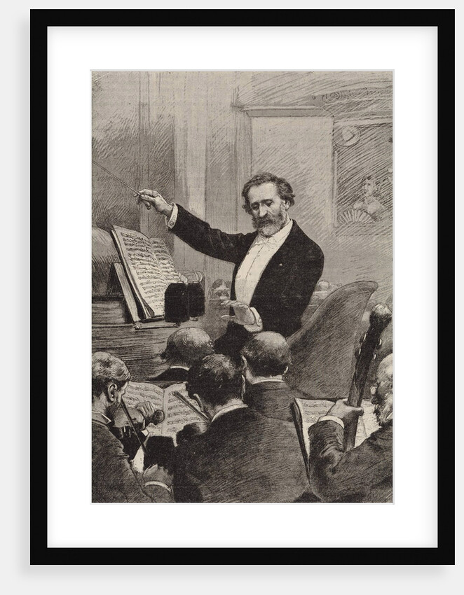 Giuseppe Verdi conducting the Paris Opera premiere of Aida at the Palais Garnier on 22 March 1880, 1 by Anonymous