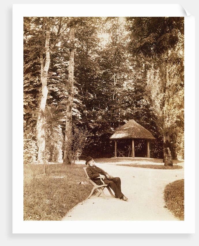 Giuseppe Verdi in the garden of SantAgata, by Anonymous