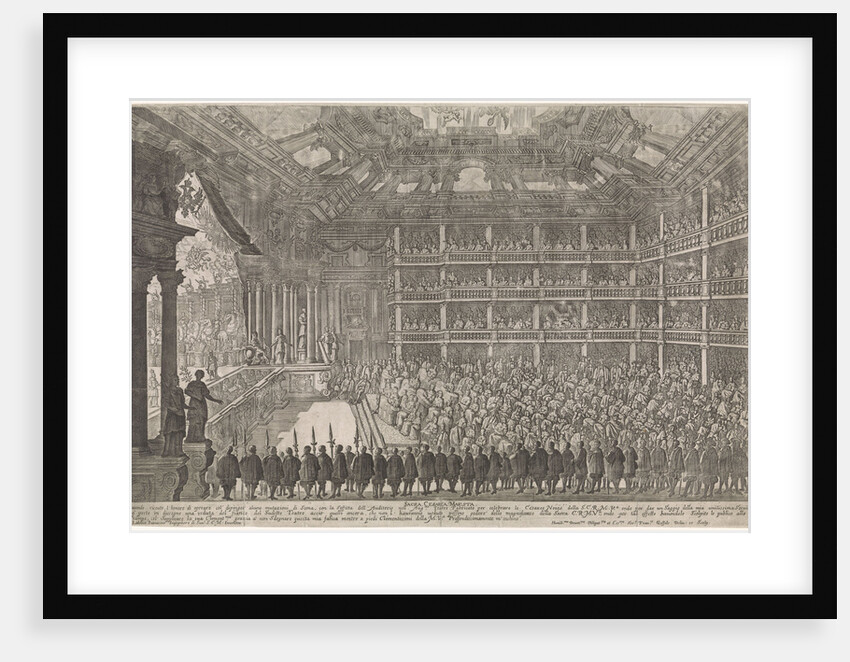 Scene from the opera Il pomo doro (The Golden Apple) of A. Cesti to the wedding of Leopold I and Ma by Anonymous
