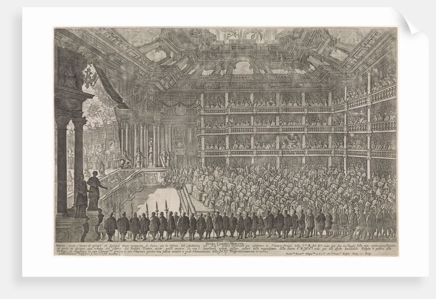 Scene from the opera Il pomo doro (The Golden Apple) of A. Cesti to the wedding of Leopold I and Ma by Anonymous